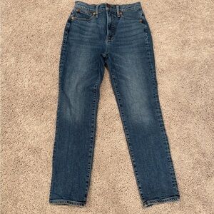 Madewell Straight Leg Jeans in Classic Blue